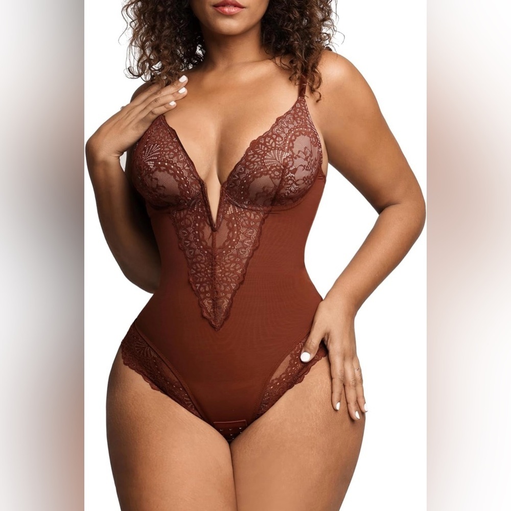 NEW Popilush Lace Shapewear Bodysuit Tummy Control 2XL